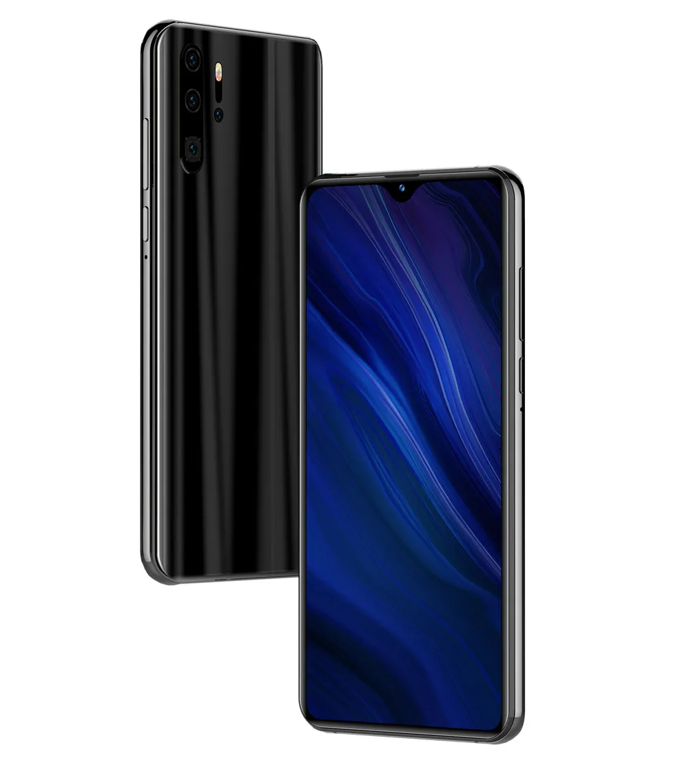 6.3-Black-Standard Note 10, смартфоны, экран капли воды, 6,3 дюймов, четырехъядерный процессор, 4 Гб ОЗУ, 64 Гб ПЗУ, 13 МП, распознавание лица, разблокированный, Android, мобильные телефоны, глобальная версия - Цвет: 6.3-Black-Standard