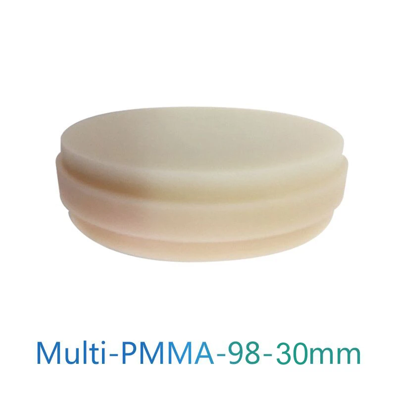 

98x30mm Multilayer PMMA Block A1/A2/A3/A3.5/A4/B1/B2/B3/B4 Multilayer Acrylic Milling Disc Wholesale Multilayer PMMA Block
