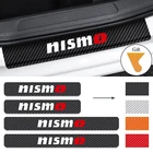 Автомобильная эмблема из углеродного волокна Nismo, 4 шт., дверь, фотосессия для Nissan Juke Leaf Almera G15 Note E11, патруль Y62, Terrano 3, максимально