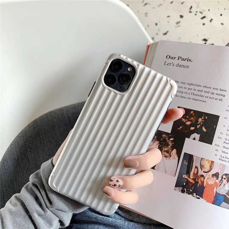 Модный крутой Серебряный Полосатый чехол для телефона iphone 6 7 8 plus s 11 11Pro Max мягкая