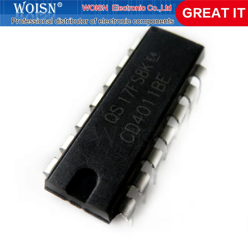 5 шт./лот CD4011BE CD4011 DIP-14 4011 QUAD 2 входа NAND GATE IC в наличии | Электронные компоненты и