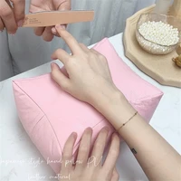1pc pink white soft pu leather nail art equipment hand rest cushion pillow foot hand holder dual use manicure nail tools 20