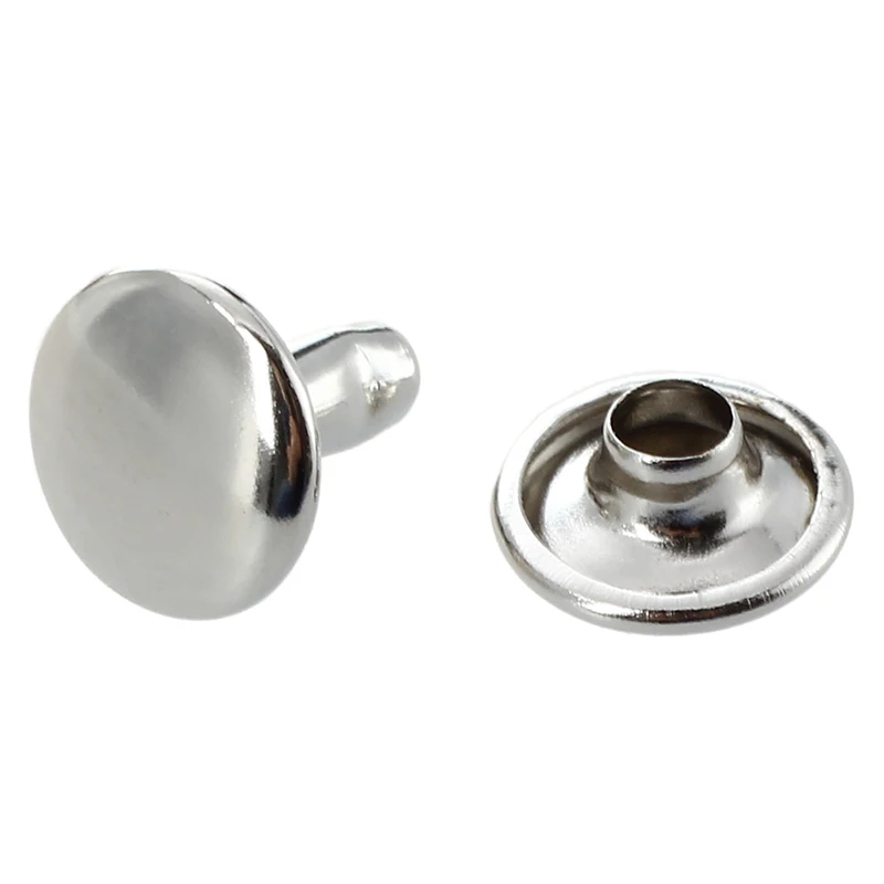 Промо-акция! 100 x заклепки серебристого цвета для шляп обуви 9 мм | Дом и сад