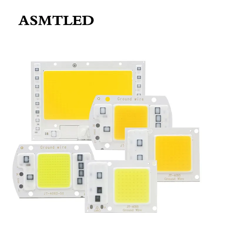 220 В светодиодный чип лампы Smart IC No Driver COB Beads Ampoule Светодиодная лампа прожектор 20 Вт