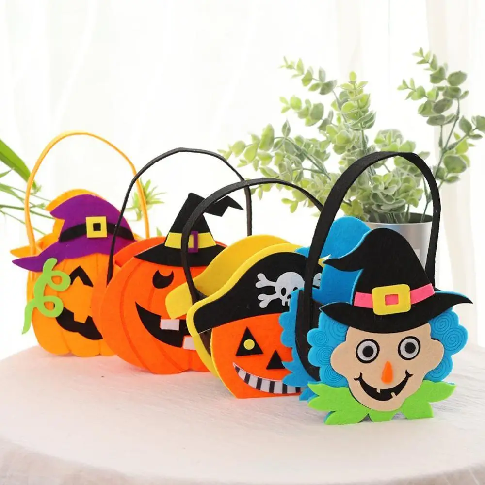 Конфетная Сумка На Хэллоуин с изображением тыквы ведьмы паука Детская сумка для