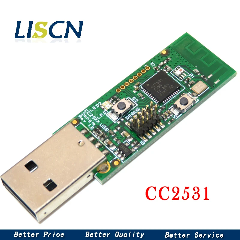 Беспроводной Zigbee CC2531 анализатор голых досок пакетного протокола модуль USB
