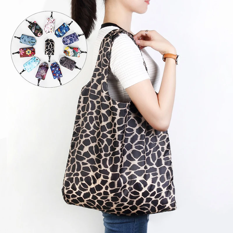 Модная Складная хозяйственная сумка с принтом сумка-тоут складная сумки удобная