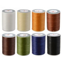 polyester microfiber waxed thread 0 8mm diy waxed thread cord string leather sewing hand wax stitching for arts crafts shoe hat