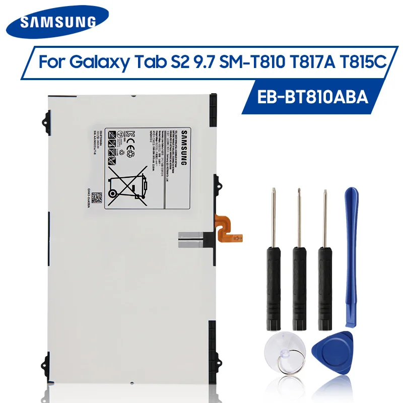 Оригинальный аккумулятор Samsung EB BT810ABE для планшета GALAXY Tab S2 9 7 T815C SM T815 T810 T817A T813 T819C