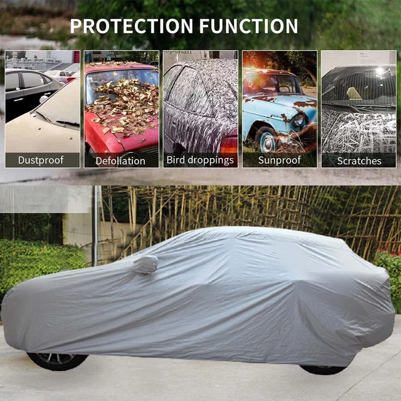 

Чехол для автомобиля 3 размера s, чехол большого размера для защиты от УФ-лучей, снега, жары, пыли, дождя, 1 комплект