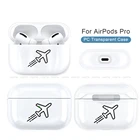 Забавный Прозрачный чехол для наушников AirPods с картой самолета и камерой из поликарбоната, защитный чехол для наушников Airpods Pro 2019