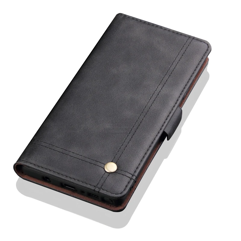 Роскошный тонкий кожаный чехол в стиле ретро для Samsung Note 9 бумажник с подставкой