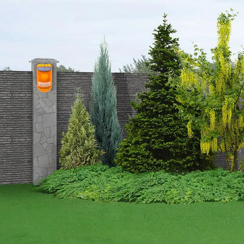 Светильник с солнечной сигнализацией беспроводной IP65 датчик движения наружная