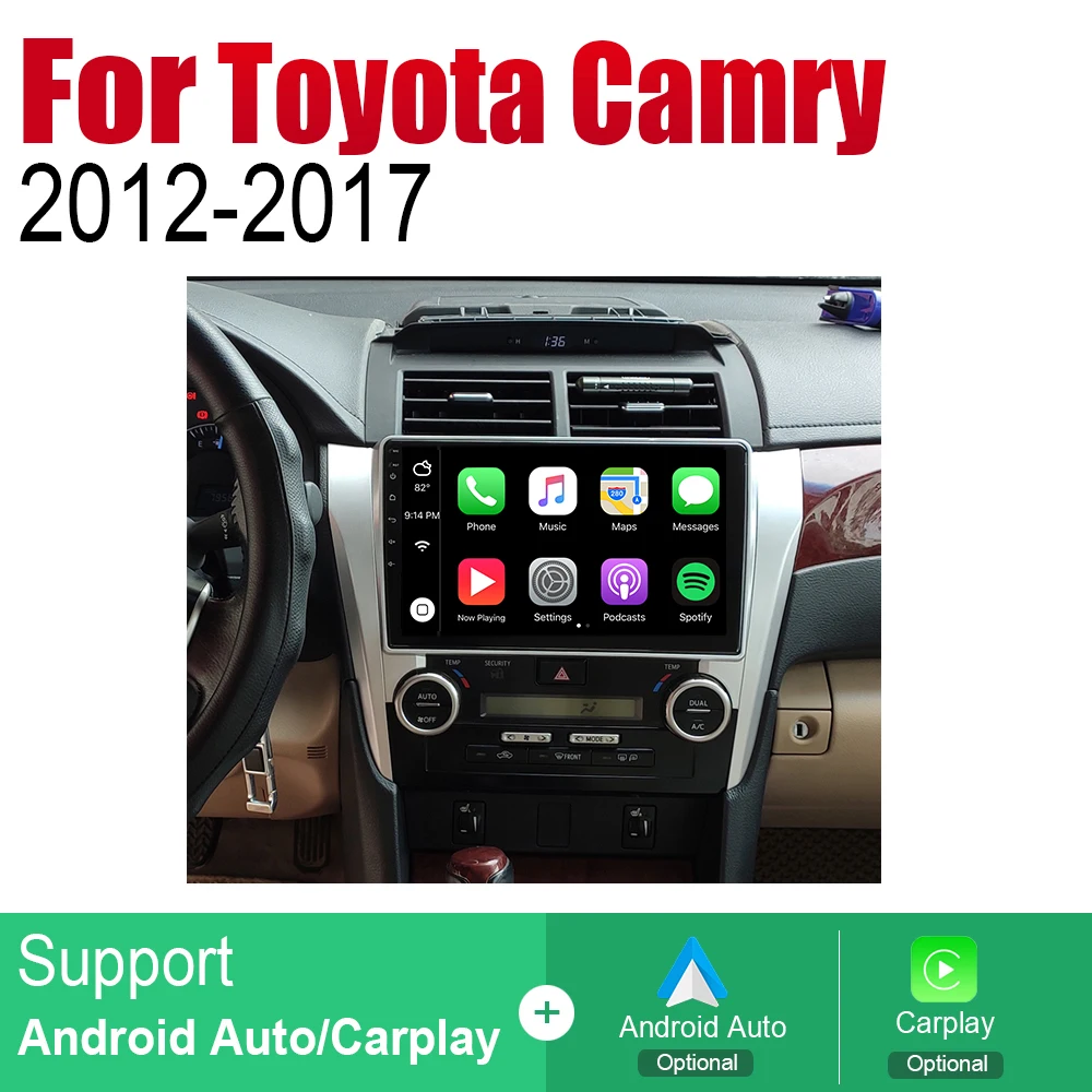 Автомобильный GPS навигатор ZaiXi Android для Toyota Camry 2012 ~ 2017 проигрыватель навигация WiFi