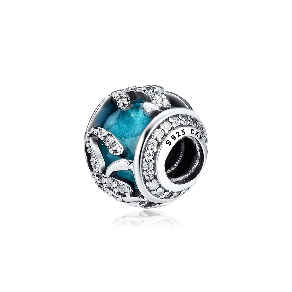 

Charms fits for Necklaces Bracelets Radiance of Youth Beads 100% 925 Sterling Silver Jewelry with Blue CZ Free Shipping