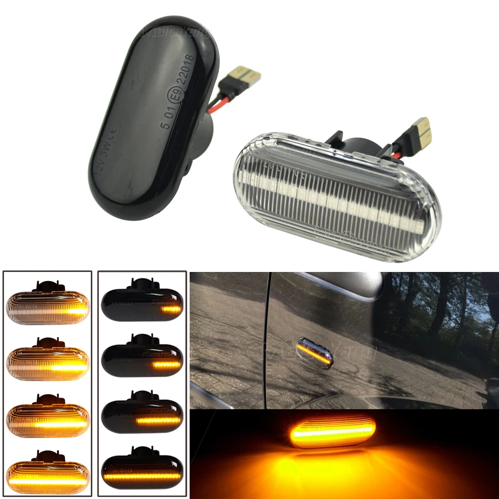 

LED Dynamic Side Marker Turn Signal Light For Opel MOVANO VIVARO Nissan INTERSTAR PRIMASTAR KUBISTAR Smart FORTWO For Renault