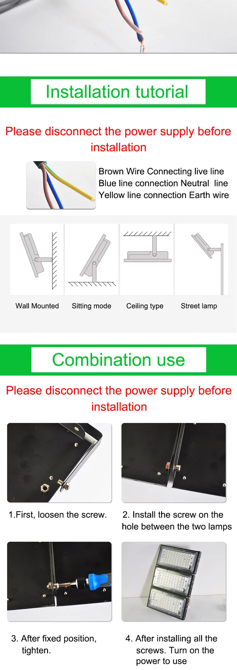Светодиодный прожектор светильник 10 Вт, 50 Вт, ручная сборка идеальный мощность прожектора светильник светодиодный уличный фонарь 220V 240 Вт водостойкый LED ландшафтный светильник ing IP65 Светодиодный точечный светильник