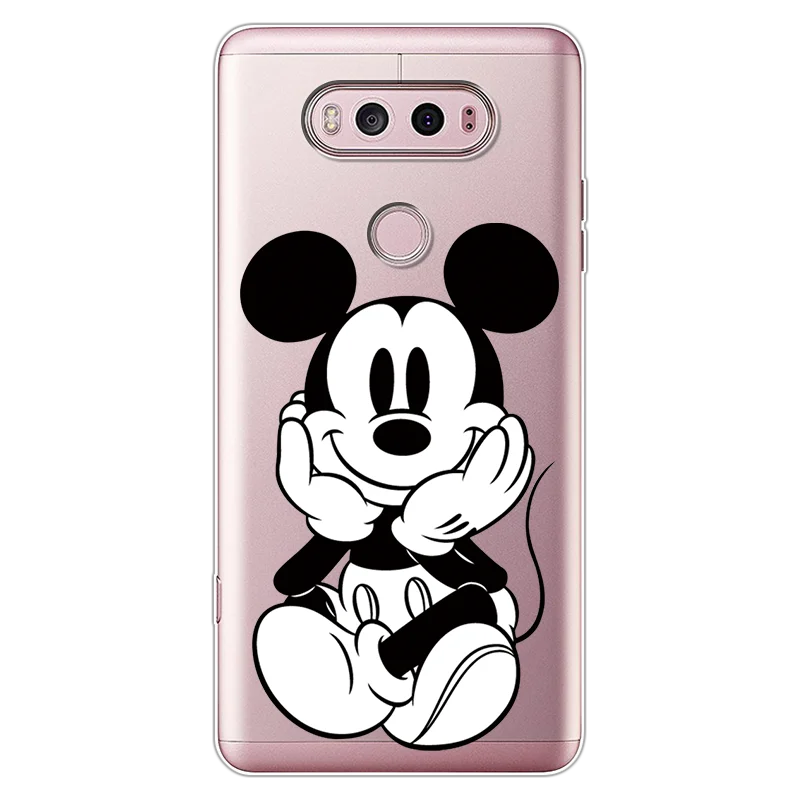 С милым мультипликационным принтом для LG G4 G5 G6 Q6 K4 K5 K8 K10 V20 V30 X Мощность 2 G8 чехол thinq силиконовый ультра прозрачный мягкий силиконовый чехол из ТПУ с отделениями для карт Coque