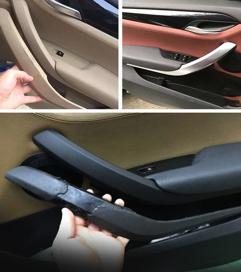 

LHD RHD Carbon Fiber Interior Door Handle Cover Trim Set Replacement For BMW X1 E84 2010-2016
