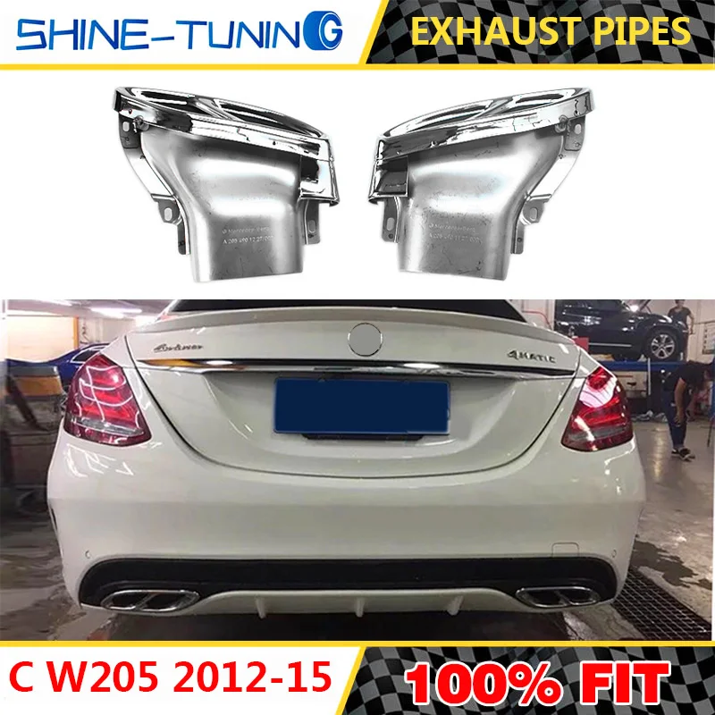 Выхлопные трубы подходят для E coupe W212 C43 C Class W205 C200/C250/C300/C450 GLC43 C207 GLC450 X253 W253 GLE450 GLE43