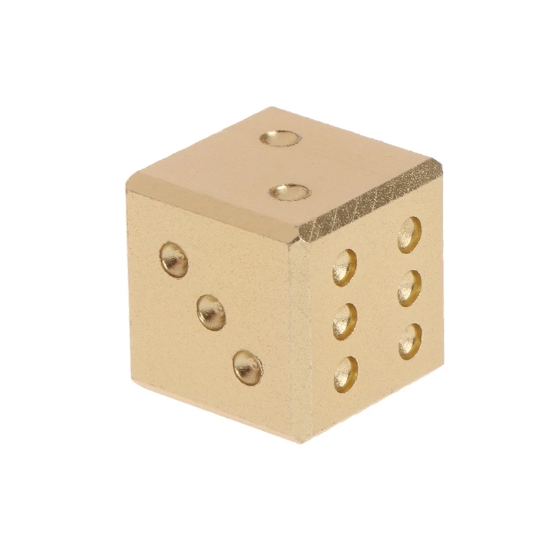 

Gold Silver Aluminum Metal Dice Club Bar Drinking Playing Game Tool 16X16X16mm