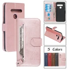 , Люкс класс, на молнии, чехол для телефона для LG G8 Thinq G9 K51S K41S K40 K12 плюс Stylo 5 4 Кожаный флип-чехол на магните Чехол-бумажник с отделениями для карт