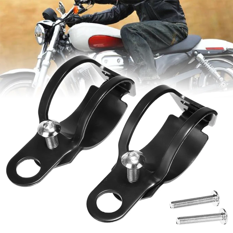 1 пара Универсальный кронштейн для поворотников мотоциклов и фар черный