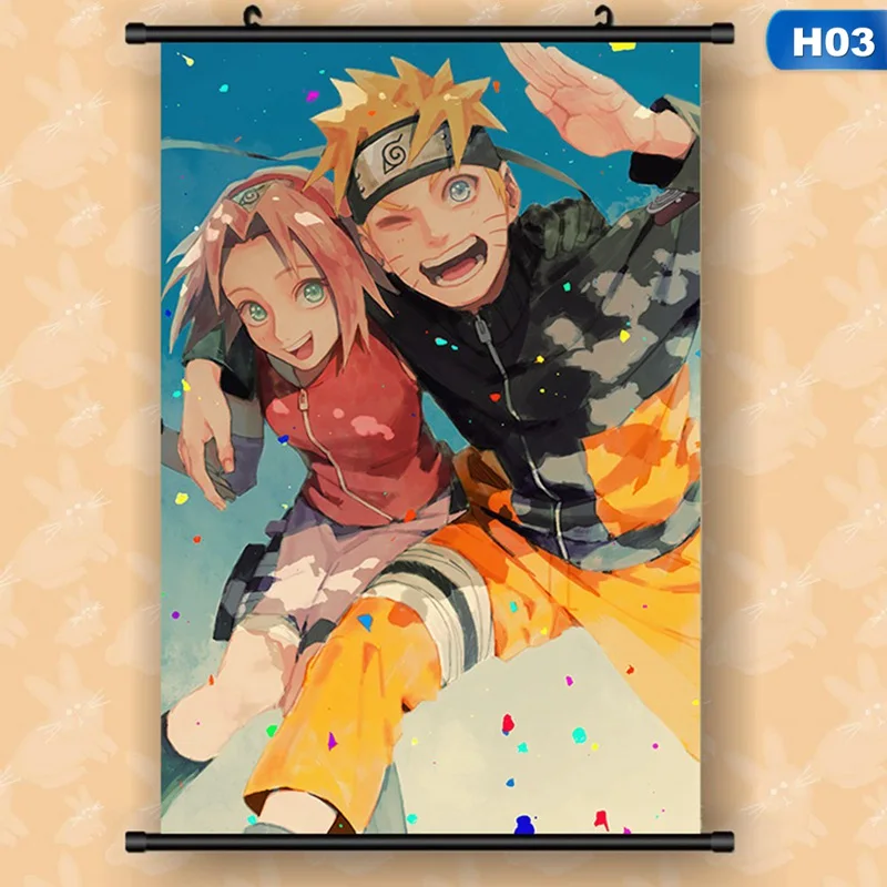 

40*60cm Japanese Anime Naruto Itachi Uchiha Wall Poster Canvas Scroll Painting Home Wall Print Modern Art Decor Poster