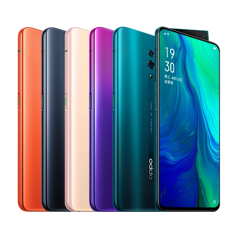 OPPO Reno, Новое поступление, смартфон, 6,4 дюймов, Qualcomm710, Поддержка NFC 2340*1080, Восьмиядерный, 3 камеры, 48MP+ 5MP, 3765 mAh, отпечаток пальца ID
