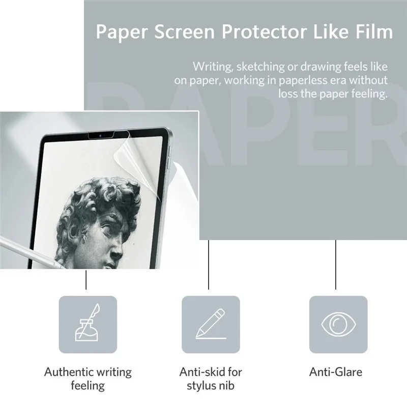 Защитная пленка для экрана из ПЭТ-бумаги для Apple iPad Pro 12,9 2021 2020 2018, матовая пленка для рисования для iPad 2015 2017 12,9 дюйма
