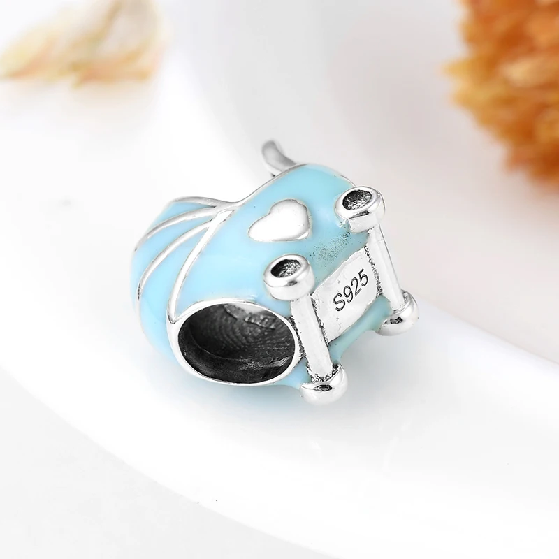 Новинка 2019 модный детский голубой эмалированный Бисер для изготовления