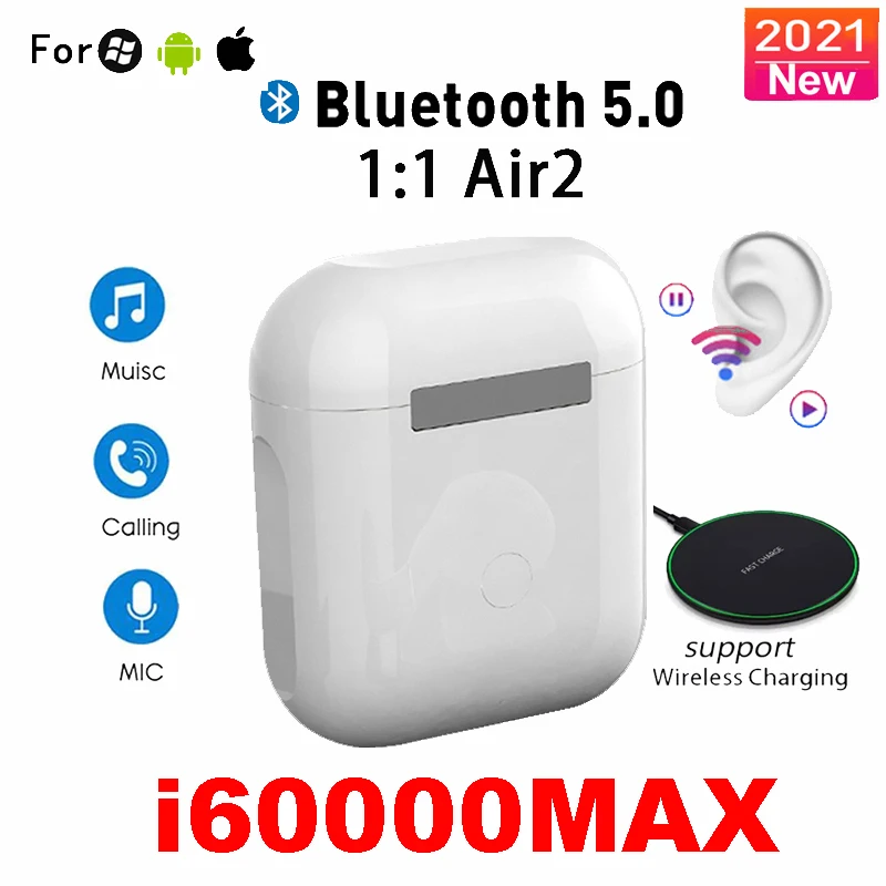 

2021 New i60000 MAX TWS 1:1 GPS Rename Wireless Bluetooth Headsets PK i7 i11 i14 i15 i16 i18 i30 i10 i20 i1000 i5000 i9000PRO