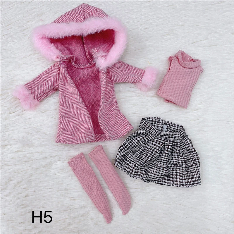 1/6 Одежда для куклы Bjd 30 см аксессуары игрушек Студенческая одежда клетчатая юбка