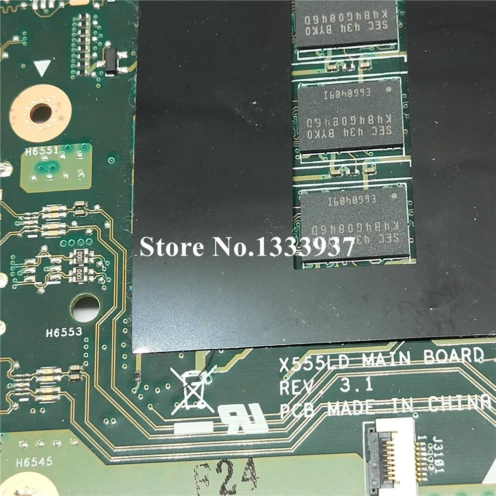 X555LD Материнская плата ноутбука I7-4510U SR1EB 3 1 для ASUS X555LA X555LF X555LJ X555L X555 материнская |