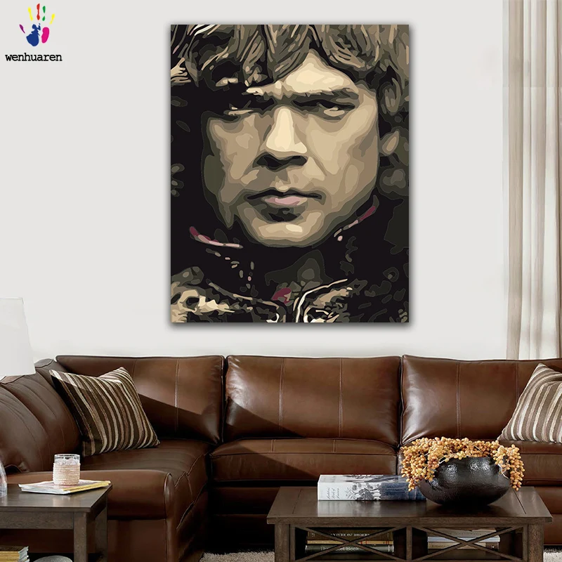 DIY картинки для раскраски по номерам с цветами правильная игра Маленький Дьявол