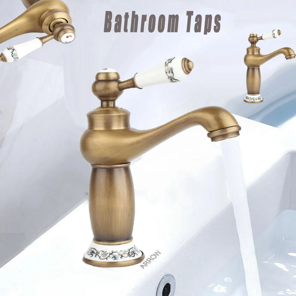 Роскошный смеситель для раковины один кран хромированный моно ванной комнаты