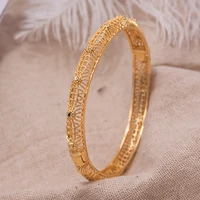 1pcs dubai gold color bangles for women wedding bracelets bangles gold color bride bracelet pulseras