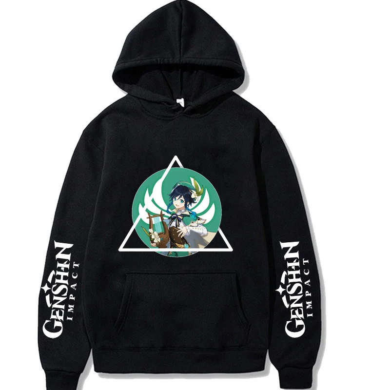 

Новое поступление 2021, зимняя толстовка, Женская толстовка с капюшоном в стиле Харадзюку, корейские уличные Топы Genshin Impact, пуловеры с длинным рукавом, одежда