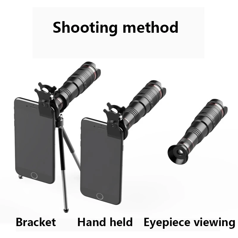 Монокулярный металлический телескоп мощная камера 4k супертелескоп HD бинокль для