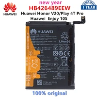 100 orginal huawei hb426489eew 4000mah battery for huawei honor v20honor play 4t proenjoy 10s replacement batteries