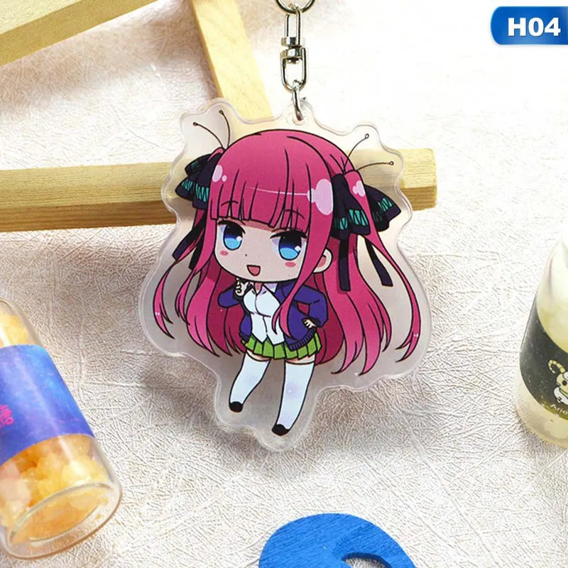Gotoubun no Hanayome Nakano Ichika Nino Miku Yotsuba Itsuki брелок акриловая фигурка брелок-подвеска Подвески Подарки - Цвет: 4