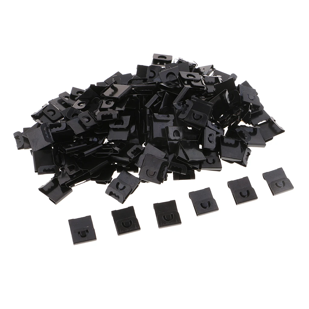 200 штук черная фоторамка S подвесные пластиковые подвешивание картины рамки