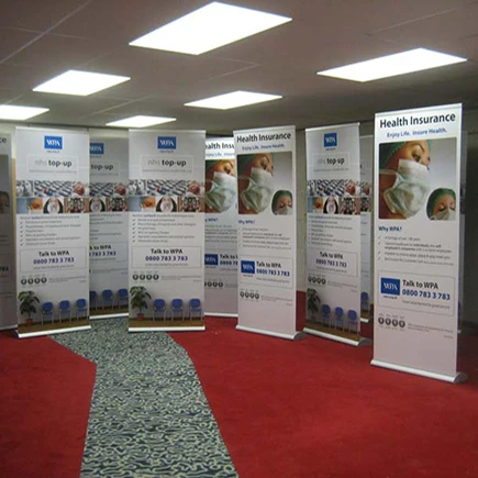 Свернутый баннер печать (Размер: 200х120см) выставка широкого качества Потяните