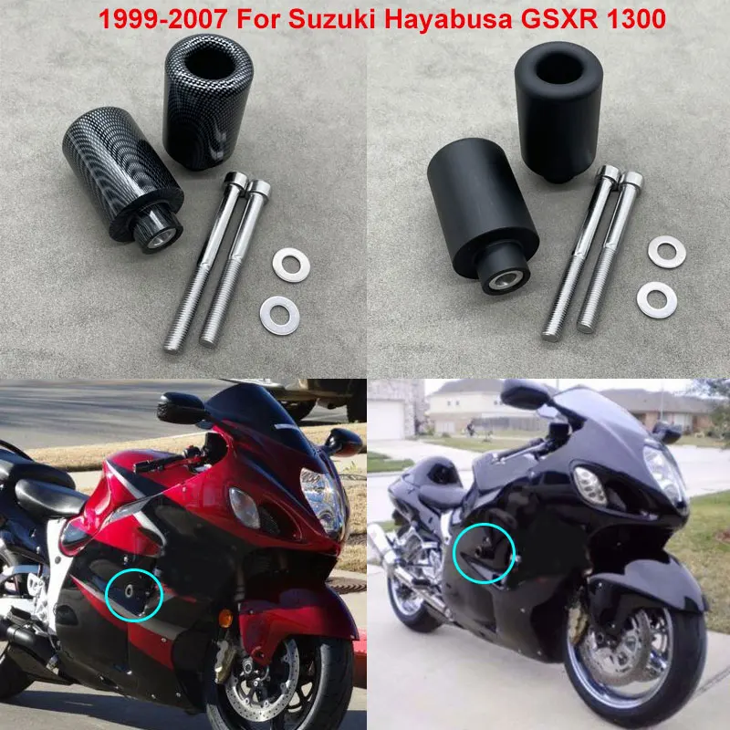 Motorcycle No Cut Frame Slider Crash Pads Falling Protector For Suzuki GSXR1300 GSX-R GSXR 1300 Hayabusa 1999-2005 2006 2007 | Автомобили