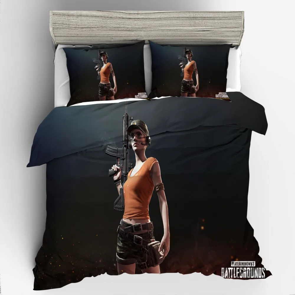 

3D Printed Game Character Decoration Boys Bedroom Bedding Quilt Cover and Pillowcase Comforter Bedding Set Adult Bed Set