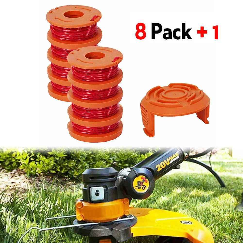 Для Worx Weed Spool Line Part Cap 9 шт./компл. аксессуар для струнного триммера Edger WA0010 WA0007 WA6531