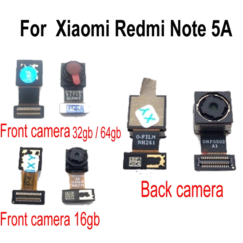 Оригинальная задняя большая камера Модуль гибкий кабель для Xiaomi Redmi 5 5A / plus Note5A 7A