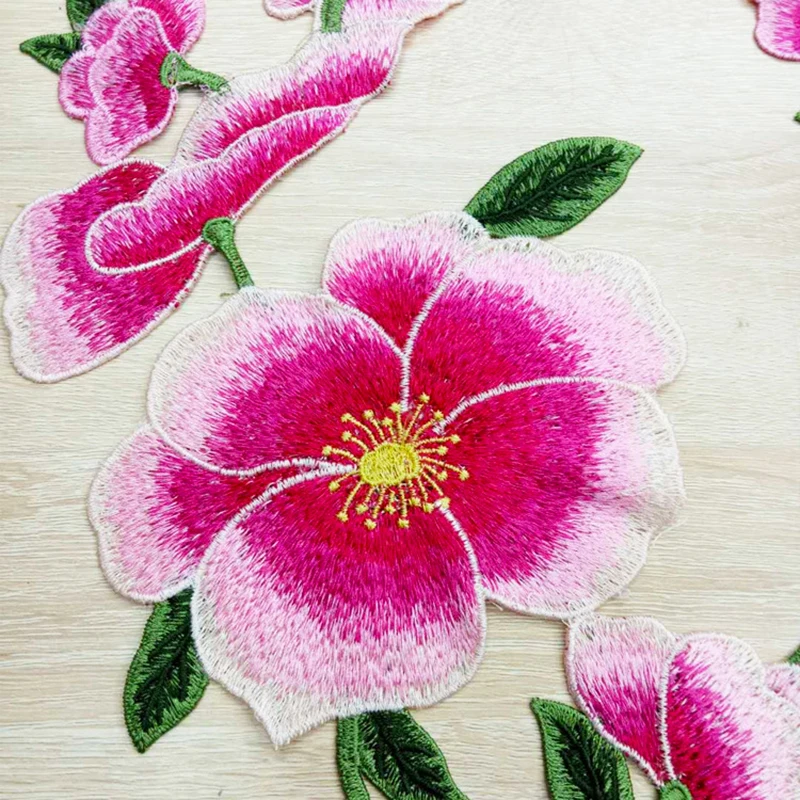 1set Garment Accessories Embroidered Lace Cloth Flower Plum Blossom Patch Vintage Clothing Hot Sale Sewing Supplies | Дом и сад