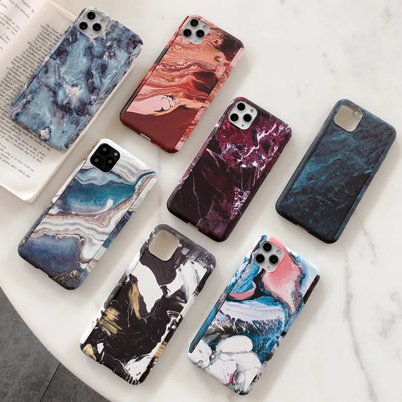 Модный Твердый чехол для iPhone 11 Pro Max XS Max X XR 6 6S 7 8 Plus с полной защитой, 360 градусов, пластиковый чехол