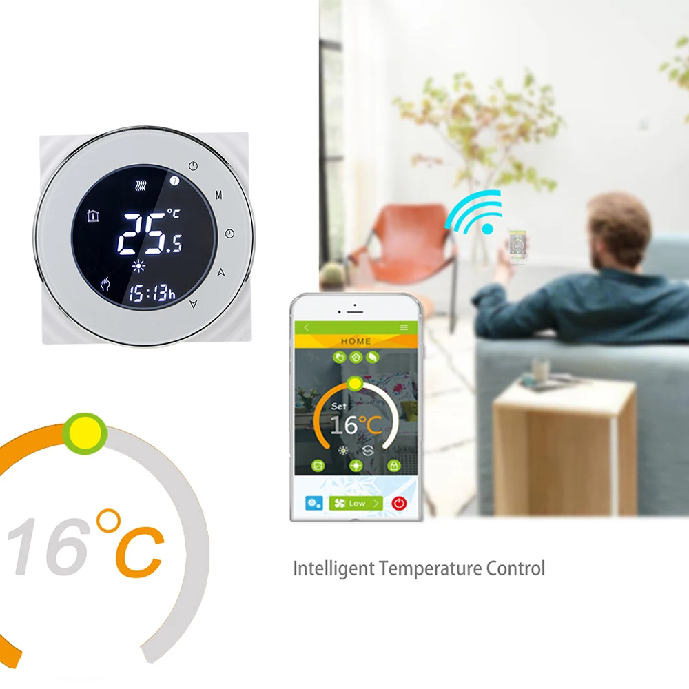 Термостат для подогрева пола 3А Wi-Fi/Modbus с регулятором температуры в помещении